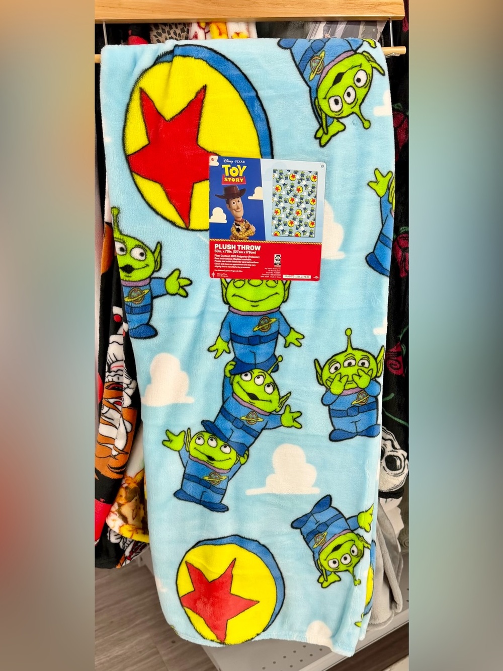 NEW RELEASE pixar toy story plush blanket throw
